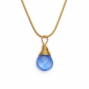 N1160 S925 Tanzanite Snake Chain Necklace